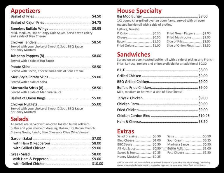 Home Cafe - Brockton, MA menu_pic