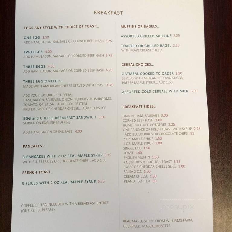 Jerry's Place - South Deerfield, MA menu_pic