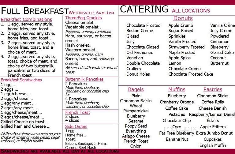 Jumbo Donuts - Douglas, MA menu_pic