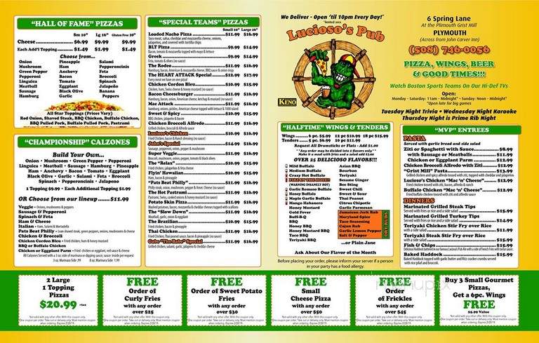 Lucioso's Pizzeria - Pembroke, MA menu_pic