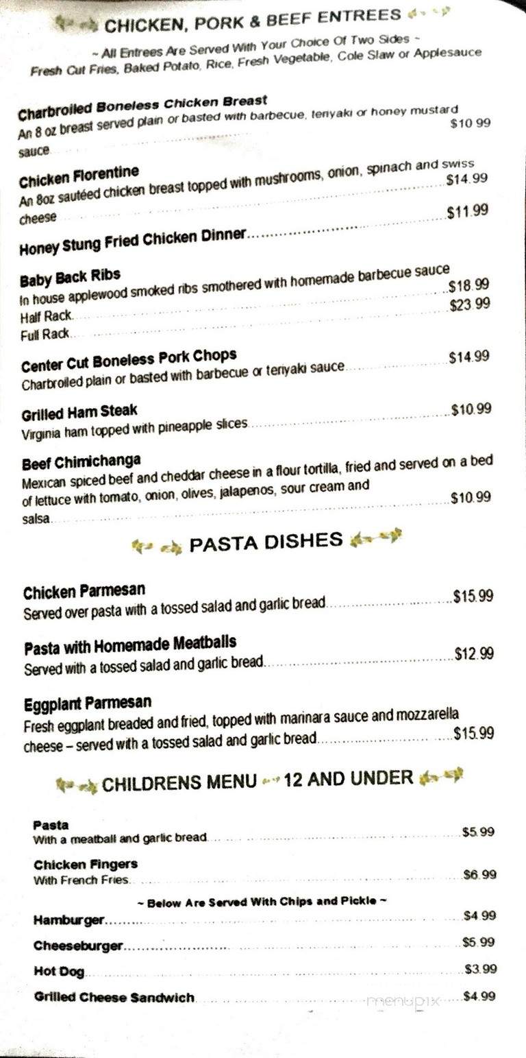 Mohawk Park Campground & Pub - Charlemont, MA menu_pic