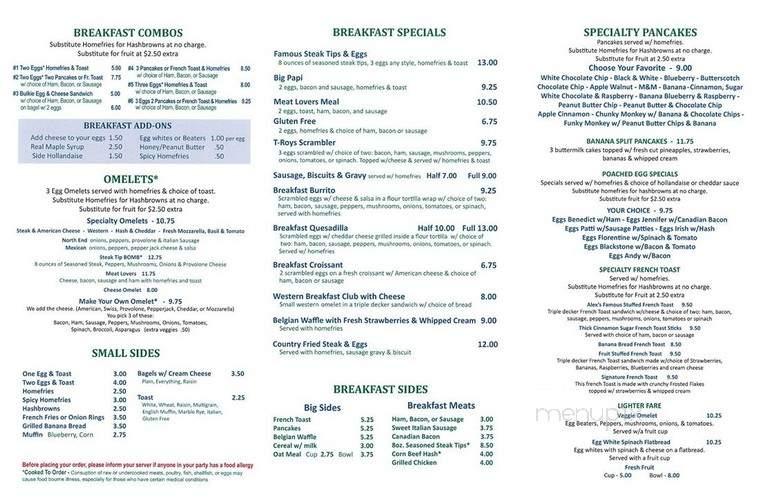 North End Diner - Leominster, MA menu_pic