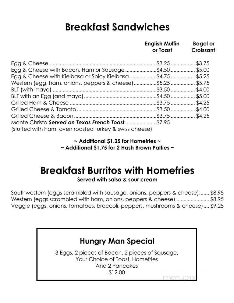 Picket Fence Restaurant - Douglas, MA menu_pic