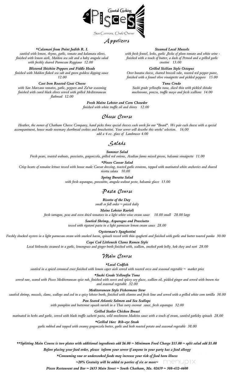 Pisces Restaurant - South Chatham, MA