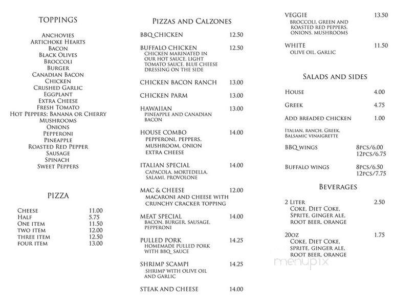 Pizza Center - Winthrop, MA menu_pic