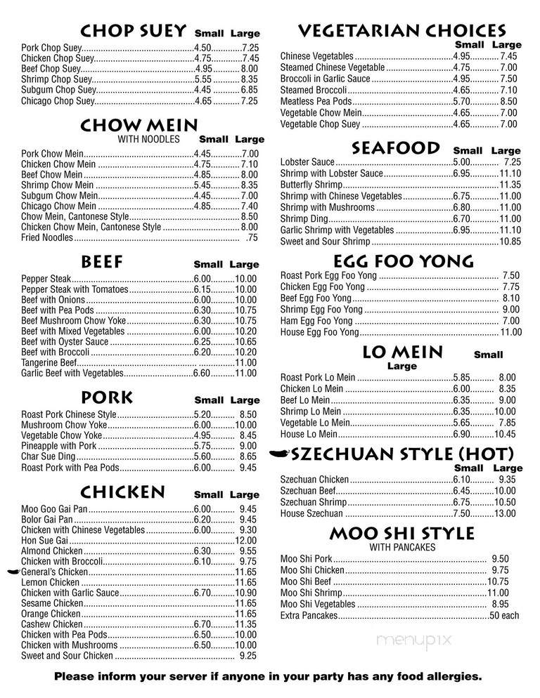 Tahiti Restaurant & Lounge - Pittsfield, MA menu_pic