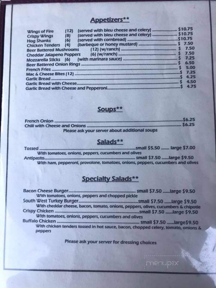 Tucker's - Sandisfield, MA menu_pic