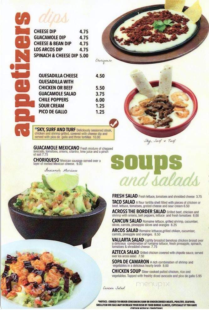 Los Arcos Mexican Restaurant - Cartersville, GA menu_pic