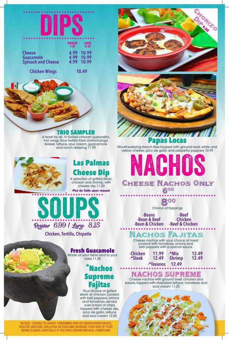 Las Margaritas Restaurant - Rome, GA menu_pic
