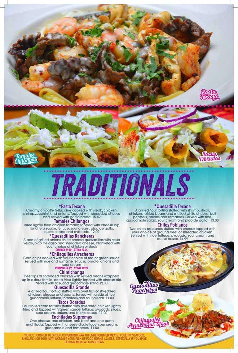 Las Margaritas Restaurant - Rome, GA menu_pic
