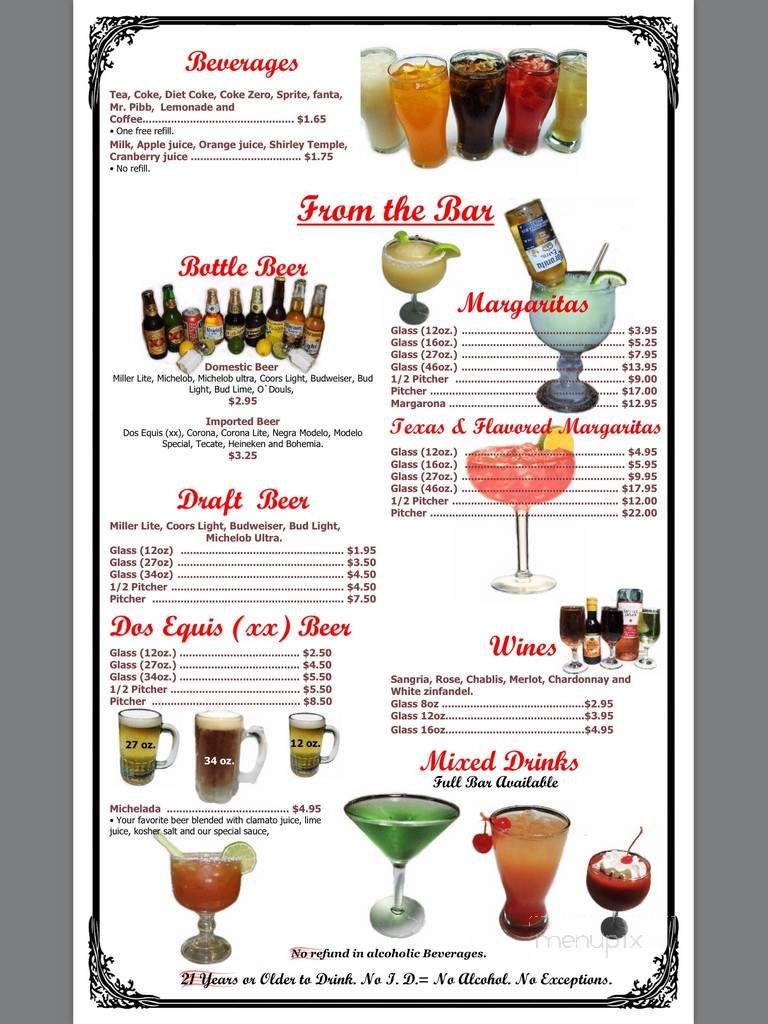 El Ranchero Mexican Restaurant - Woodstock, GA menu_pic
