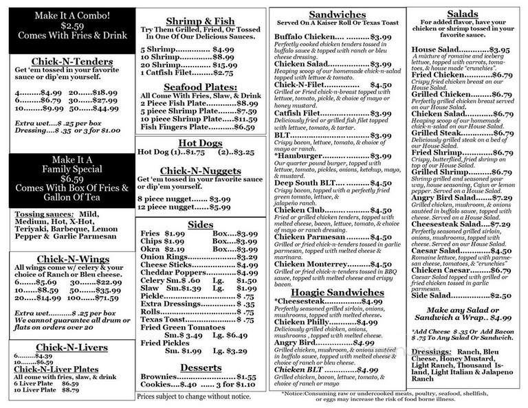 Chick-N-Run Of Jackson - Jackson, GA menu_pic