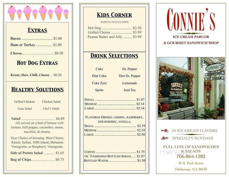 Connie's Ice Cream Parlor - Dahlonega, GA