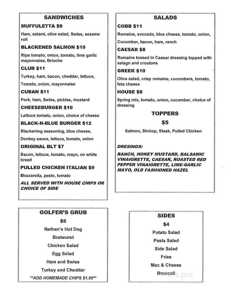 Grille At Achasta - Dahlonega, GA menu_pic