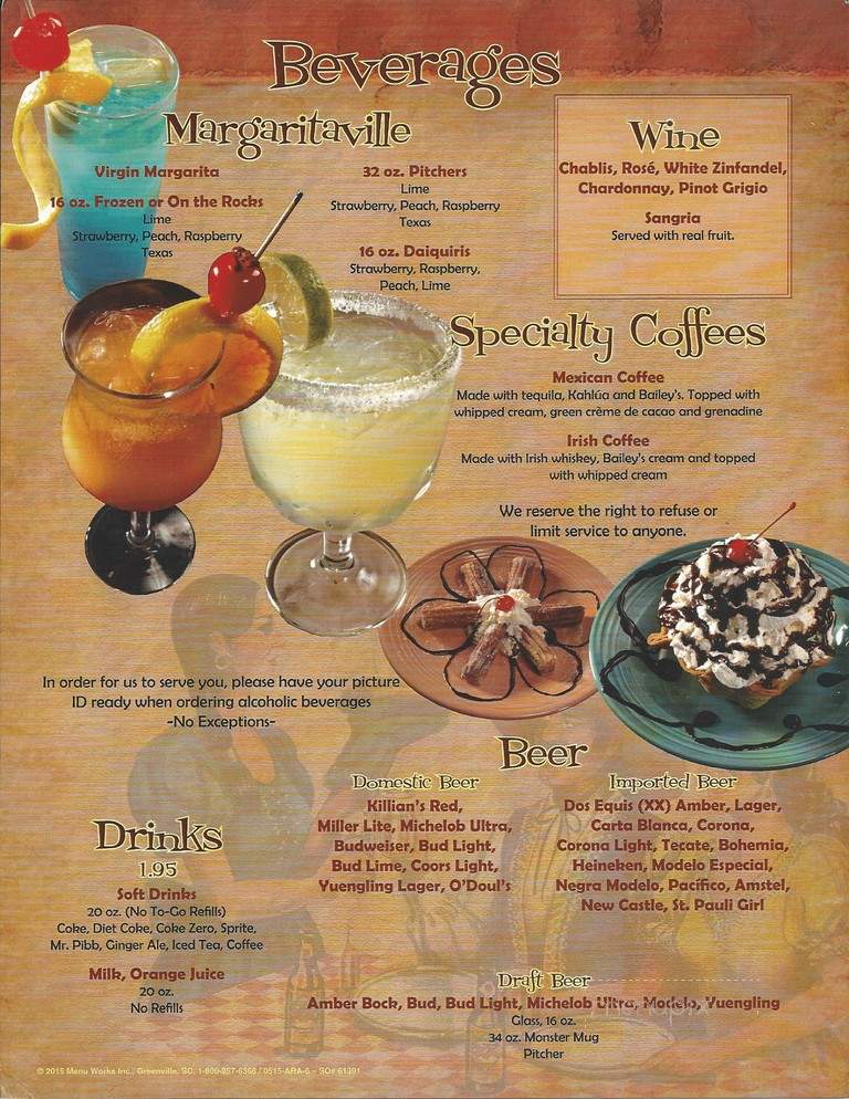 El Rey Mexican Restaurant - East Ellijay, GA menu_pic