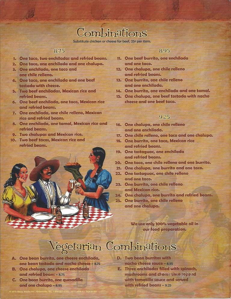 El Rey Mexican Restaurant - East Ellijay, GA menu_pic