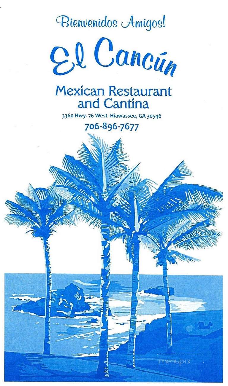 El Cancun Mexican Restaurant - Hiawassee, GA menu_pic