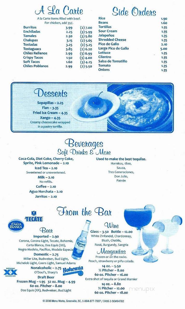 El Cancun Mexican Restaurant - Hiawassee, GA menu_pic