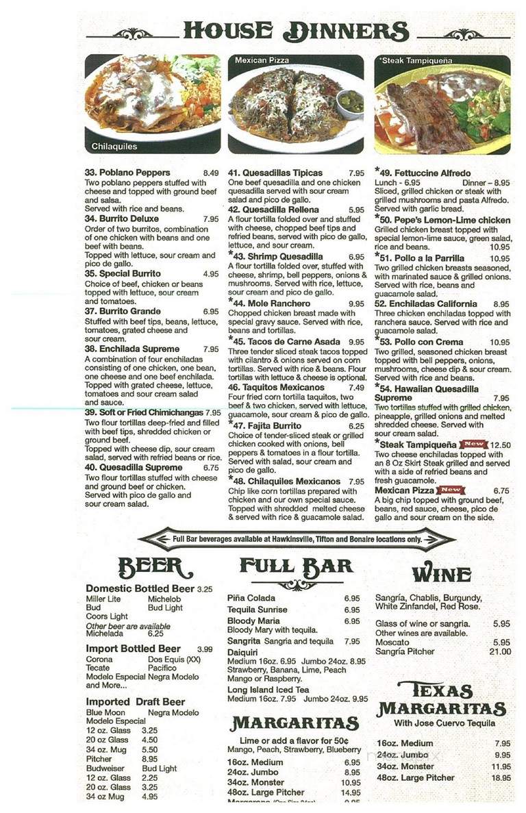 La Cabana Mexican Restaurant - Lavonia, GA menu_pic