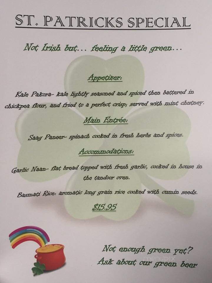 A Taste Of India - Athens, GA menu_pic