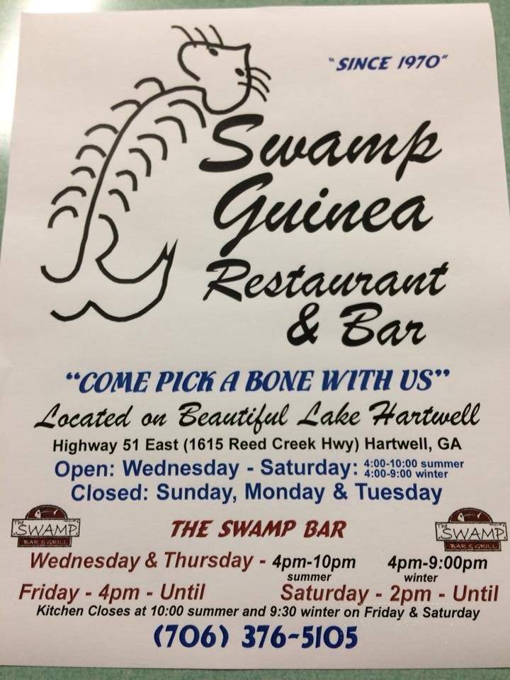 Swamp Guinea Restaurant - Hartwell, GA
