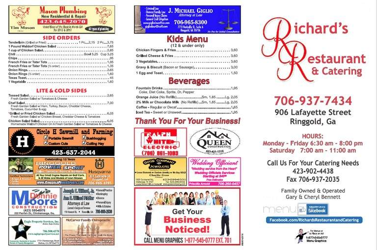 Richard's Restaurant - Ringgold, GA