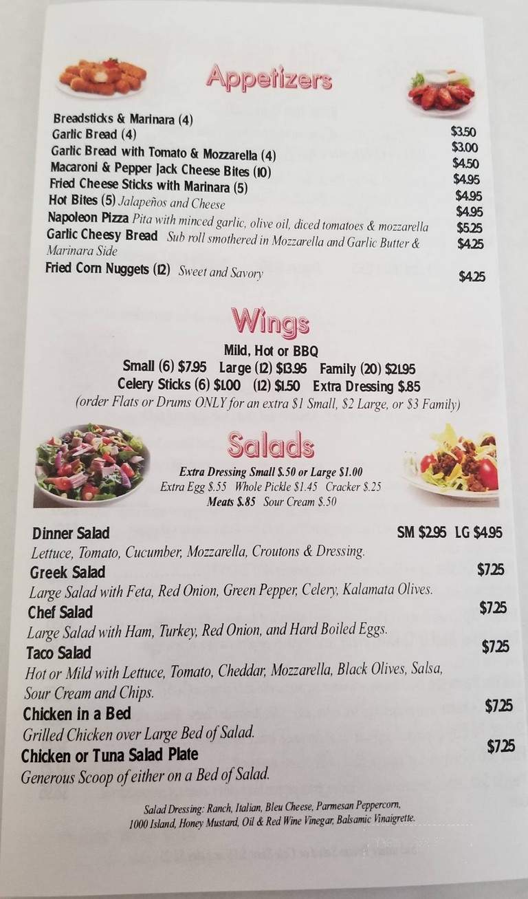Menu of Pizza Peddler in Midway, GA 31320
