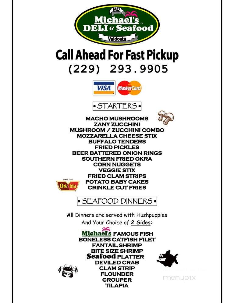 Michael's Deli - Valdosta, GA menu_pic