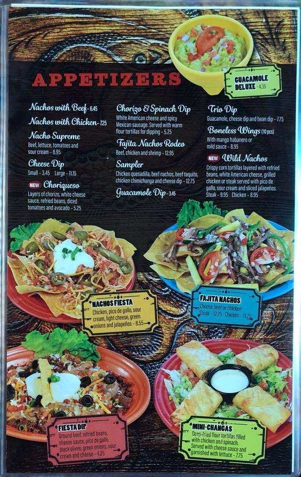 Rodeo Mexican Restaurant - Lake Park, GA menu_pic