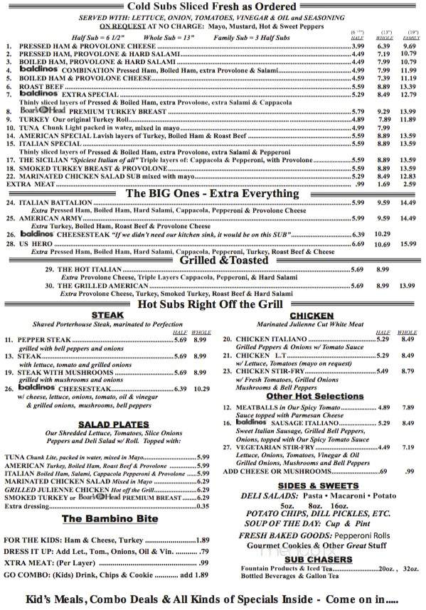 Baldino's Giant Jersey Subs - Marietta, GA menu_pic