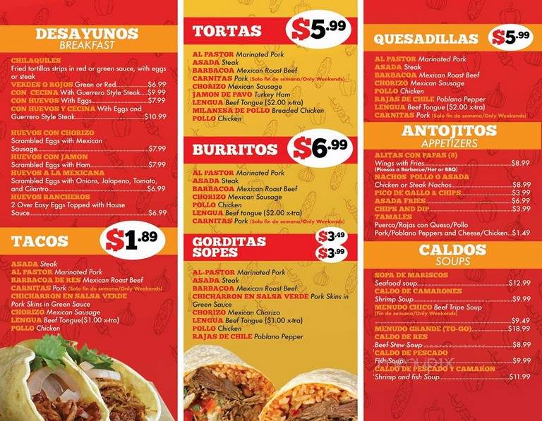 Carniceria Y Taqueria - Austell, GA menu_pic