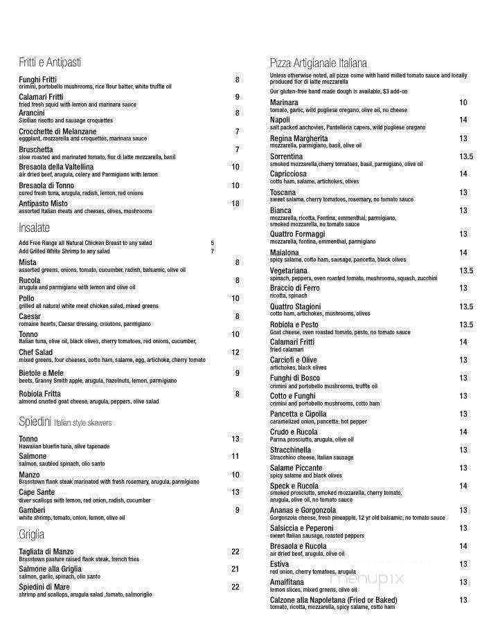 Fritti - Atlanta, GA menu_pic