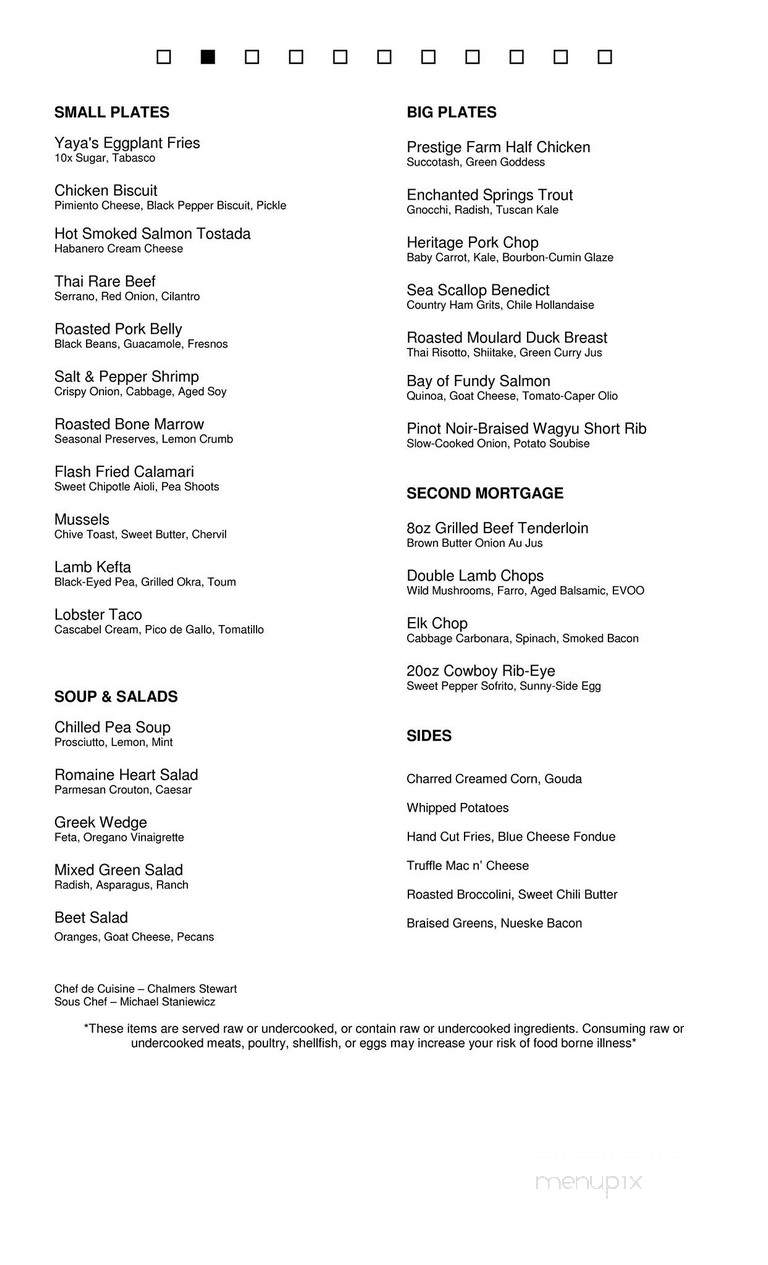 Rathbun's Restaurant - Atlanta, GA menu_pic