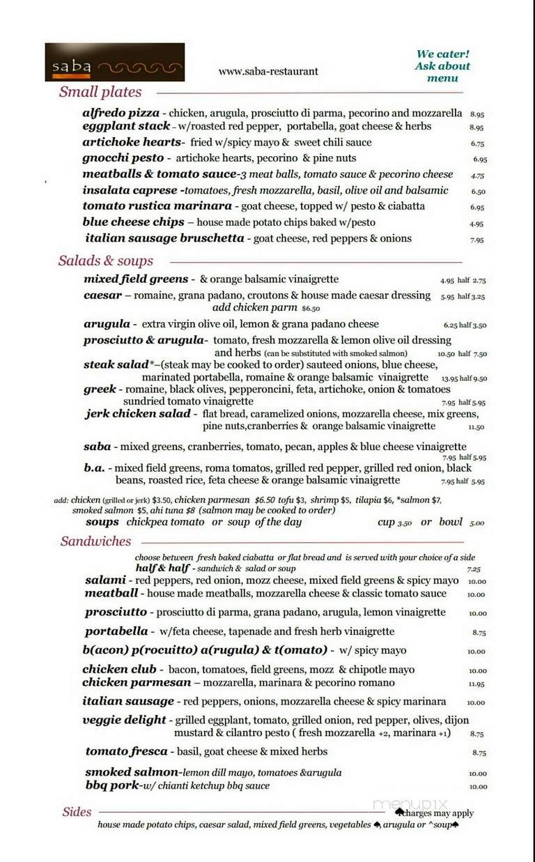 Saba - Atlanta, GA menu_pic