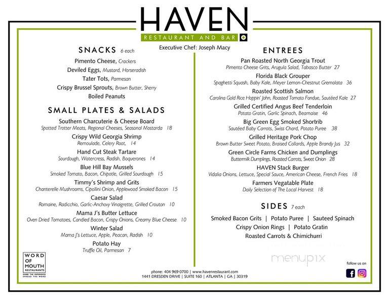 Haven Restaurant - Atlanta, GA