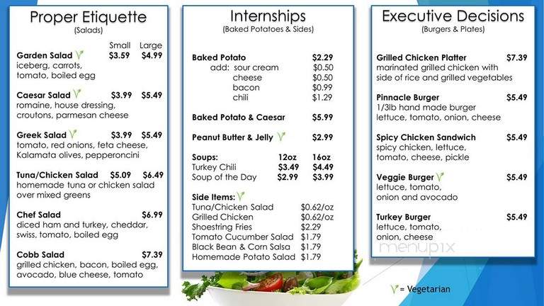Pinnacle Cafe - Atlanta, GA menu_pic