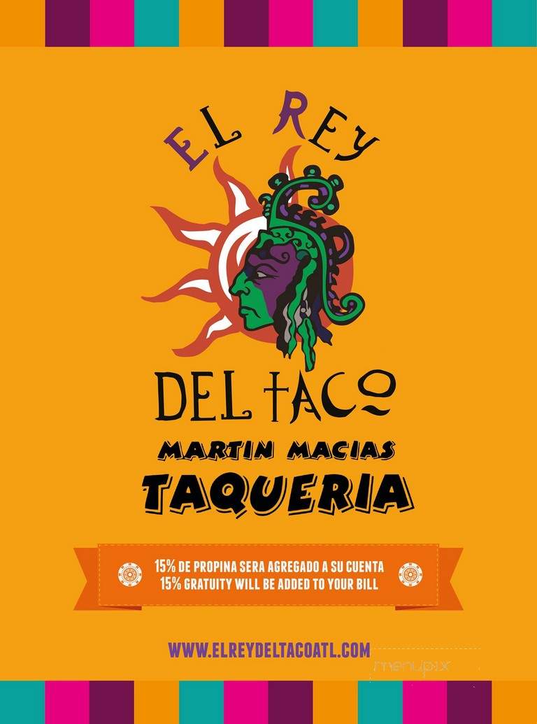 El Rey De Todos Mexican Restaurant - Atlanta, GA menu_pic