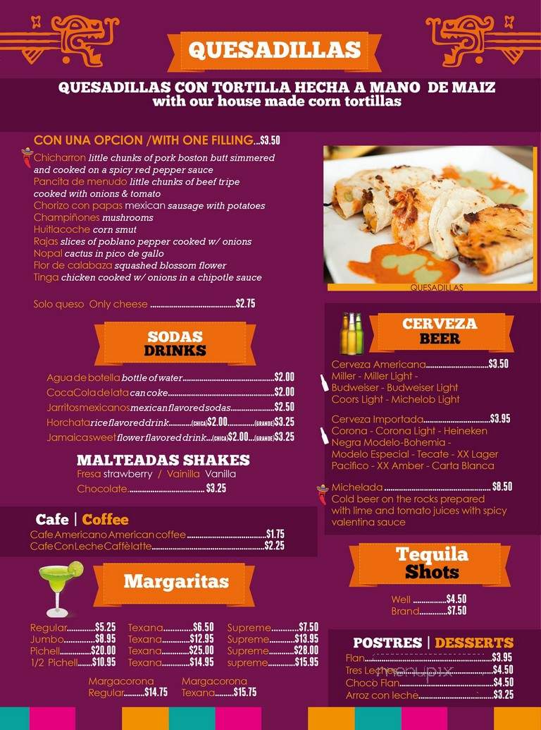 El Rey De Todos Mexican Restaurant - Atlanta, GA menu_pic