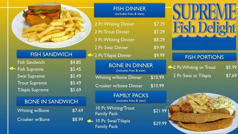 Supreme Fish Delight - Atlanta, GA menu_pic