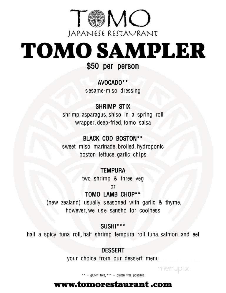 Tomo - Atlanta, GA menu_pic
