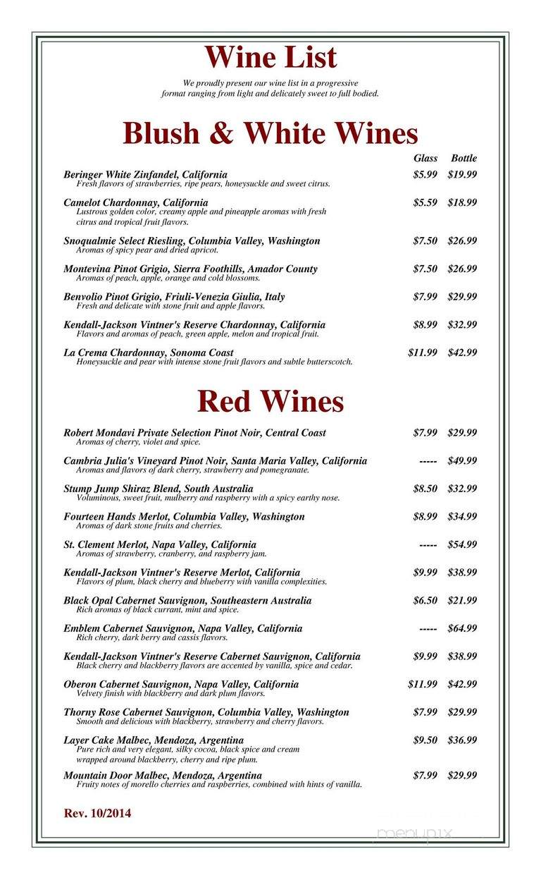 Malone's Bar & Grill - East Point, GA menu_pic