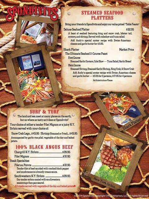 Spondivits - East Point, GA menu_pic