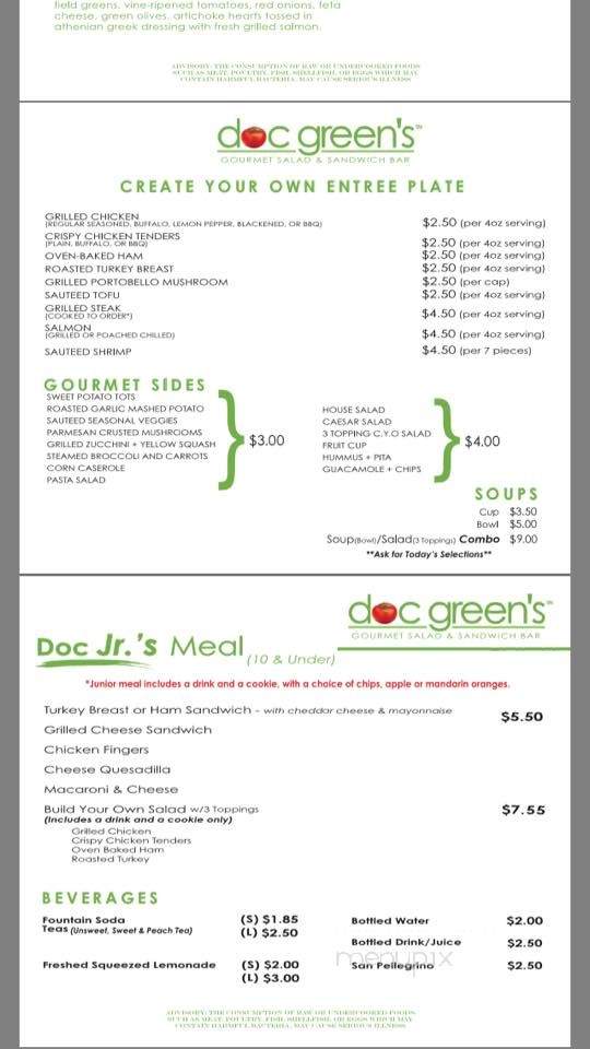 Doc Greens - Atlanta, GA menu_pic