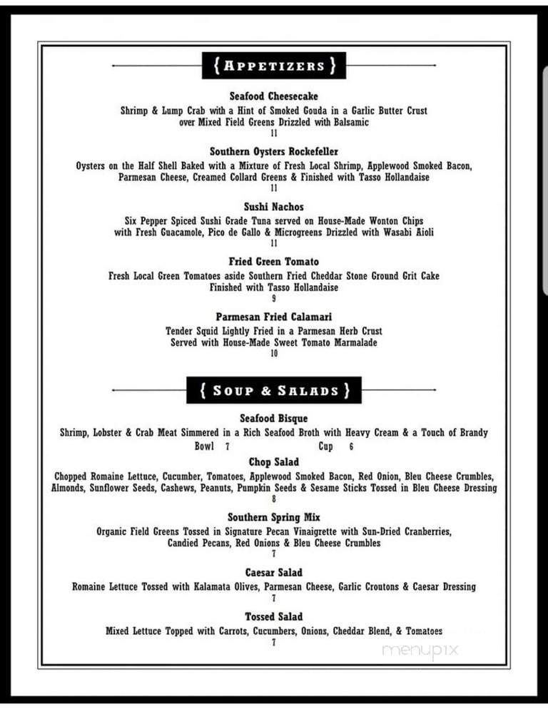 Sundae Cafe - Tybee Island, GA menu_pic