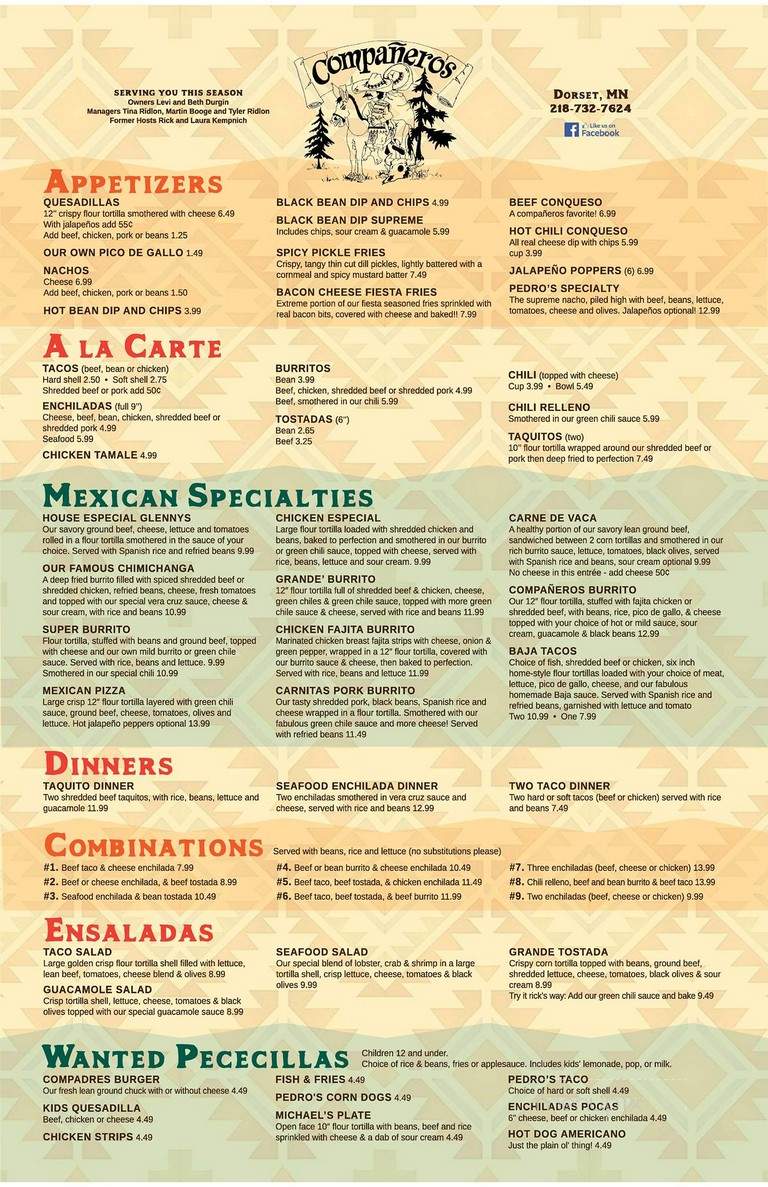Companeros Mexican Restaurant - Park Rapids, MN