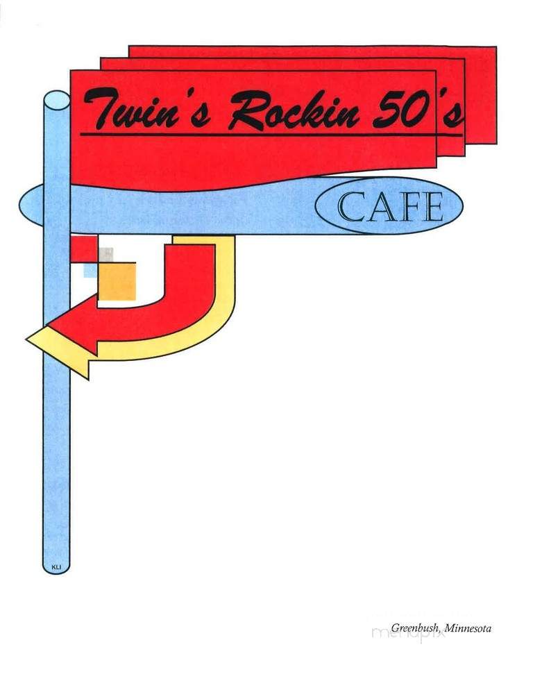 Twins Rockin 50's Cafe - Greenbush, MN menu_pic