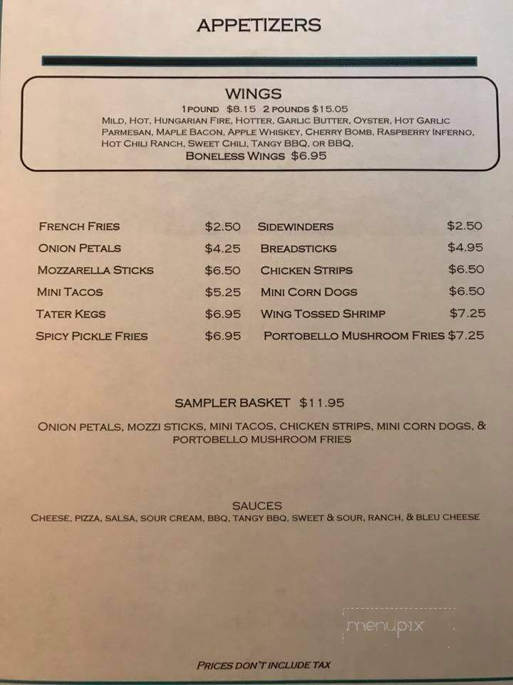 Billy's Cafe - Buhl, MN menu_pic