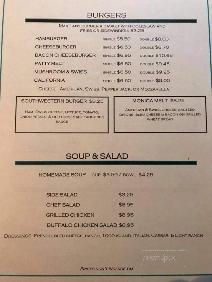 Billy's Cafe - Buhl, MN menu_pic
