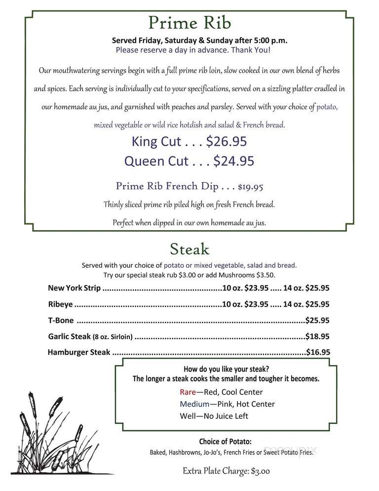 Bil-Mars Supper Club - Hibbing, MN menu_pic
