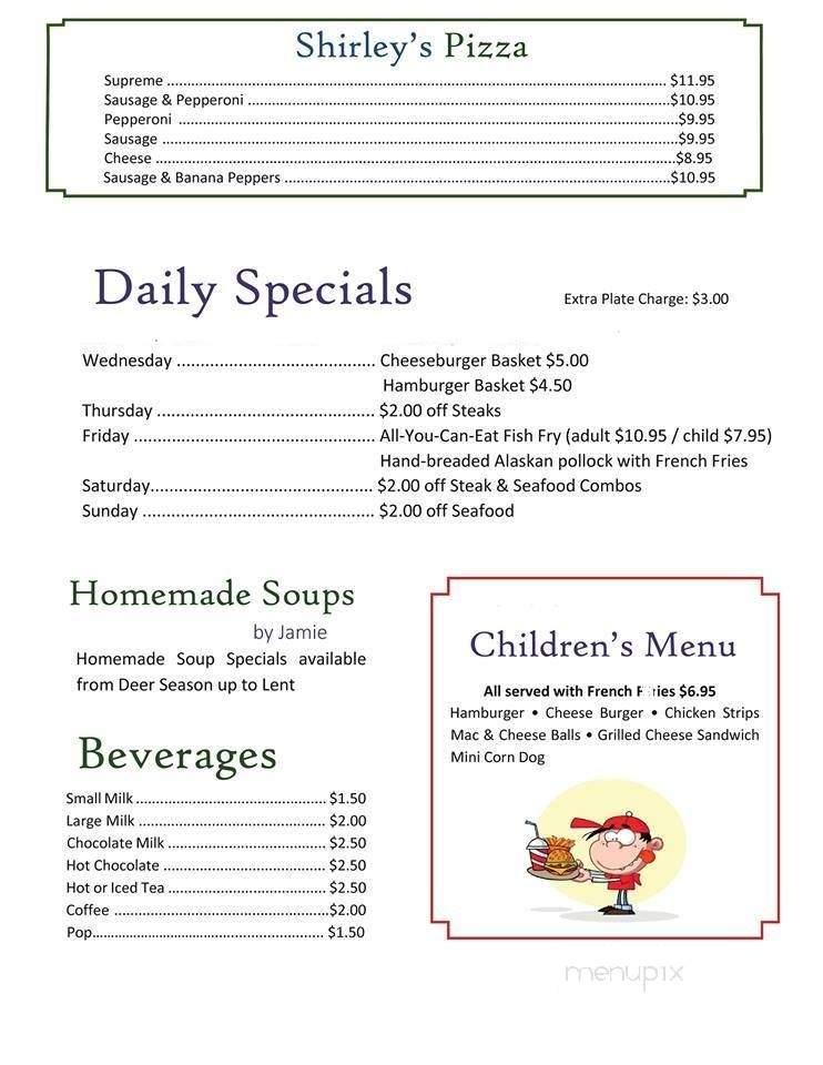 Bil-Mars Supper Club - Hibbing, MN menu_pic